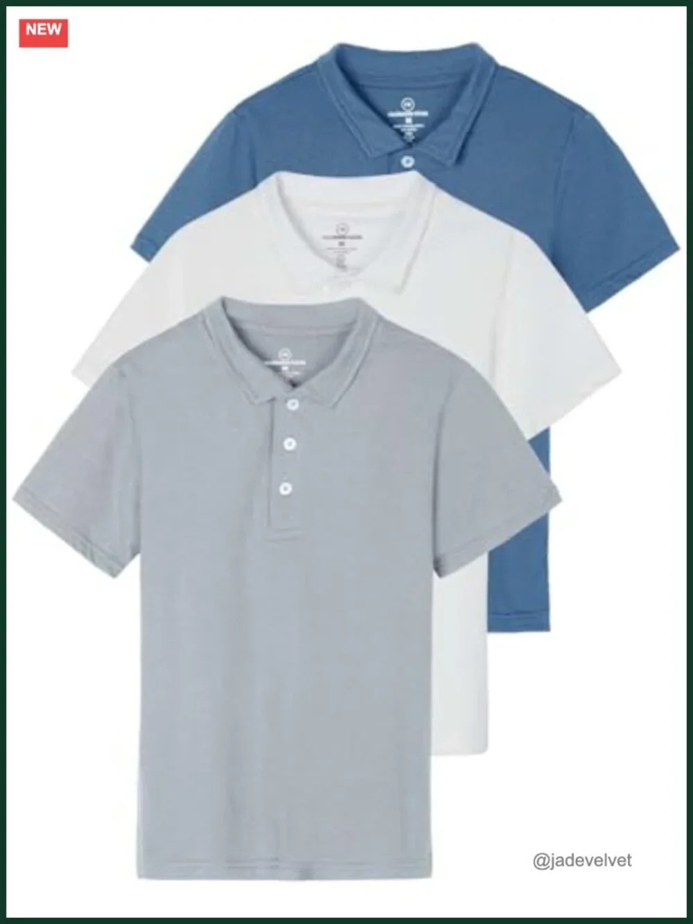 3-Pack Boys' Short Sleeve Jersey Cotton Polo Shirts Uniform Youth Dress Shirt